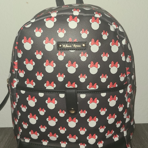 DISNEY MINNIE MOUSE LOGO LARGE BACKPACK BAG GREAT FOR TRAVEL SCHOOL AND MORE - Picture 3 of 13